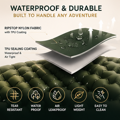 VentureNest Fast-Inflating Air Mattress Camping and Pool